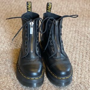 Dr. Marten Sinclair Milled Nappa Leather Platform Boots